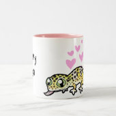 Leopardgecko-Liebe Zweifarbige Tasse (Mittel)