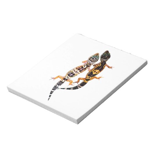 Leopardgecko Pärchen Notizblock (Rotiert)
