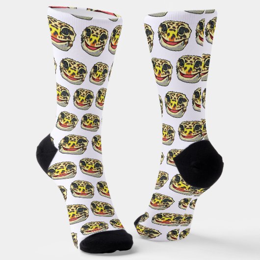 Leopardgecko Socken (Gewinkelt)