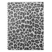 Leopardgrau und Hellgrau Druck Notizblock (Vorderseite)