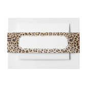 Leopardhaar Einladungsbanderole (Vorderseite Beispiel)