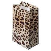 Leopardhaar Kleine Geschenktüte (Vorderseite Schrägansicht)
