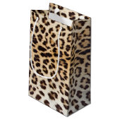 Leopardhaar Kleine Geschenktüte (Rückseite Schrägansicht)
