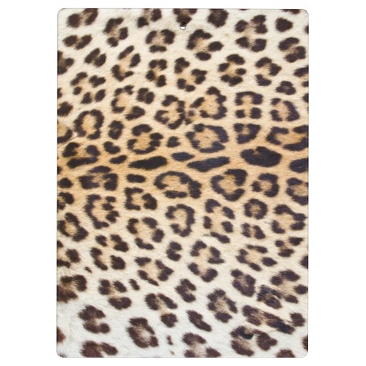 Leopardhaar Klemmbrett (Rückseite)