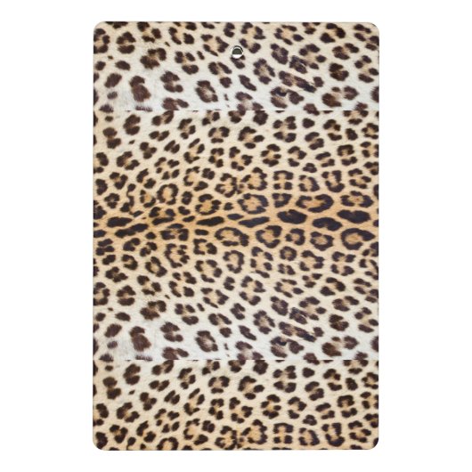 Leopardhaar Mini Klemmbrett (Rückseite)
