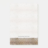 Leopardhaar Post-it Klebezettel (Vorderseite)