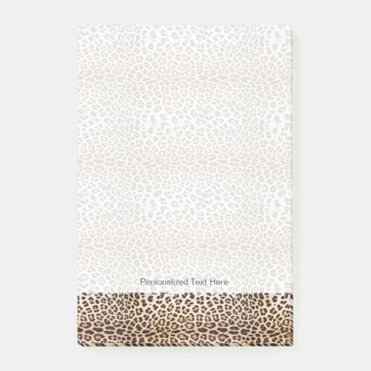 Leopardhaar Post-it Klebezettel (Vorderseite)