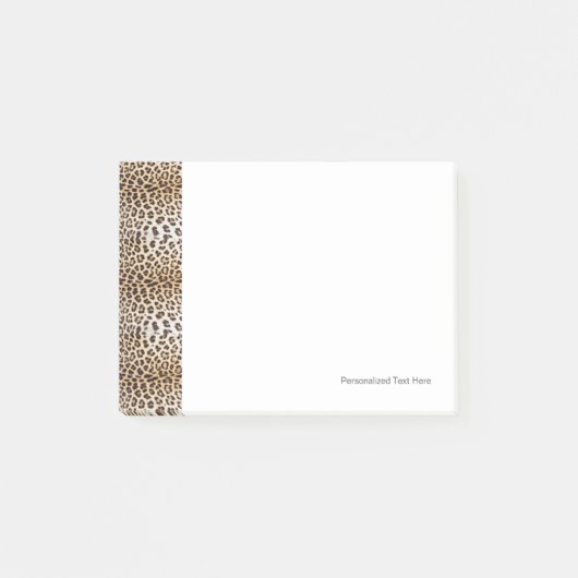 Leopardhaar Post-it Klebezettel (Vorderseite)
