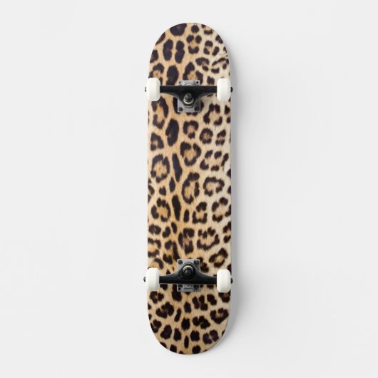 Leopardhaar Skateboard (Vorderseite)