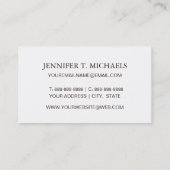 Leopardhaar Visitenkarte (Rückseite)