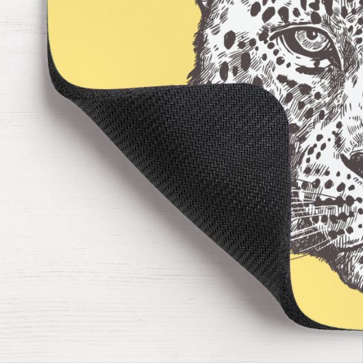Leopardhippie-Chic Mousepad (Ecke)