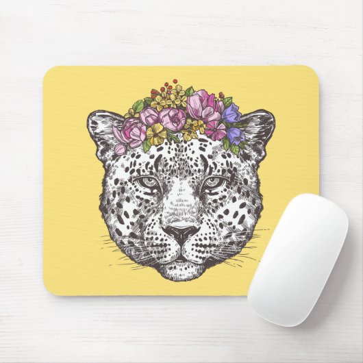 Leopardhippie-Chic Mousepad (Mit Mouse)