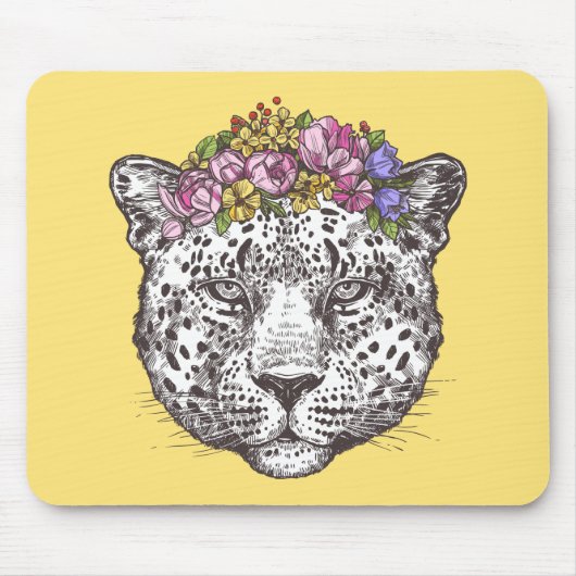 Leopardhippie-Chic Mousepad (Vorne)