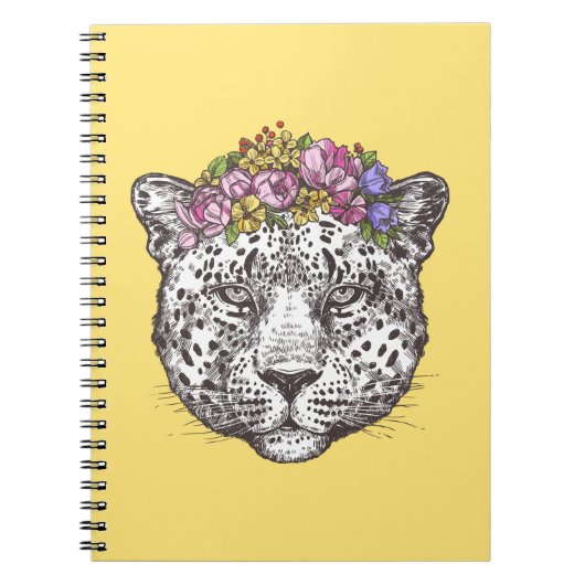 Leopardhippie-Chic Notizblock (Vorderseite)