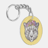 Leopardhippie-Chic Schlüsselanhänger (Vorderseite links)
