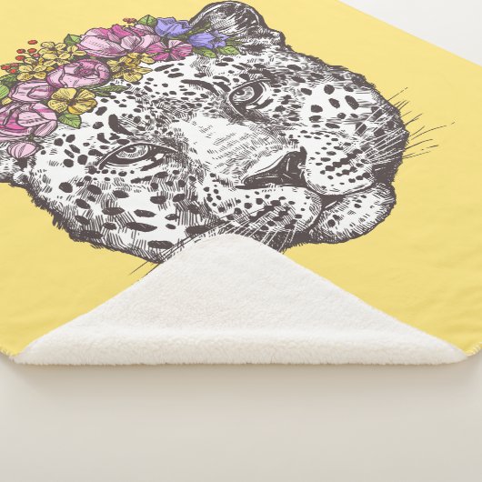 Leopardhippie-Chic Sherpadecke (3/4)