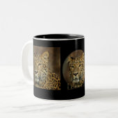 Leopardin Zweifarbige Tasse (Vorderseite Links)