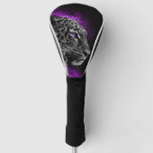 leopardo con humo morado golf headcover (Vorderseite)