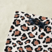Leopardprint Ersttypografie Moderne Terrakotta Strandtuch (Beispiel)