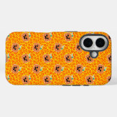 Leopardprint Halloween-Muster Case-Mate iPhone Hülle (Rückseite (Horizontal))