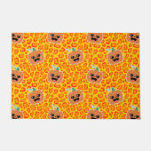 Leopardprint Halloween-Muster Fußmatte (Vorderseite)