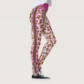Leopardrosa Tiermuster-Leggings Leggings (Rechts)