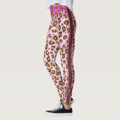 Leopardrosa Tiermuster-Leggings Leggings (Links)