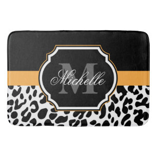 Leopardrucke Badematte