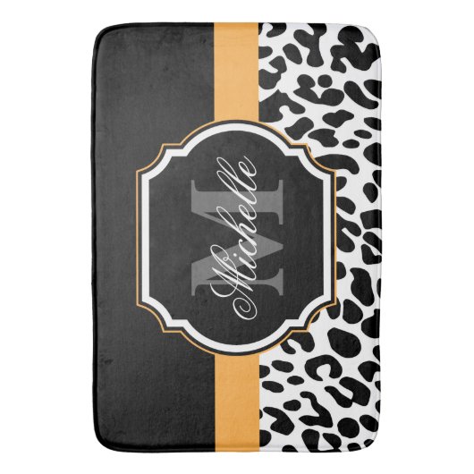 Leopardrucke Badematte (Vorderseite Vertikal)