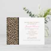 Leopardrucke Einladung (Stehend Vorderseite)