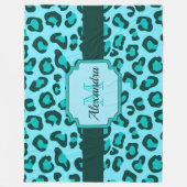 Leopardrucke Fleecedecke (Vorderseite)