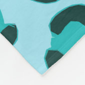 Leopardrucke Fleecedecke (Ecke)