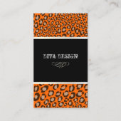 Leopardrucke für Divas/DIY-Hintergrund Visitenkarte (Vorderseite)