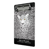 Leopardrucke für schwarze und weiße Flecken Mini Klemmbrett (Gewinkelt2)