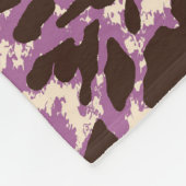 Leopardrucke, klassisches Tiermuster. Fleecedecke (Ecke)