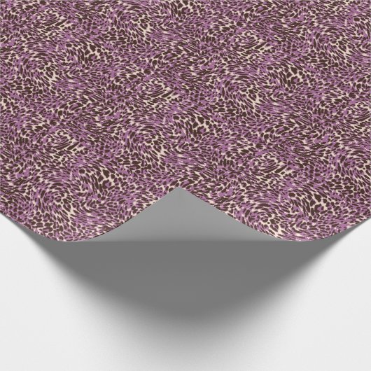 Leopardrucke, klassisches Tiermuster. Geschenkpapier (Ecke)