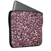 Leopardrucke, klassisches Tiermuster. Laptopschutzhülle (Vorne Rechts)