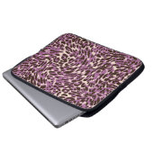 Leopardrucke, klassisches Tiermuster. Laptopschutzhülle (Vorne Knopf)