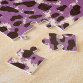 Leopardrucke, klassisches Tiermuster. Puzzle (Seite)