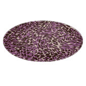 Leopardrucke, klassisches Tiermuster. Schneidebrett (Ecke)