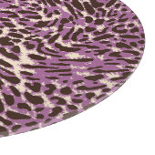 Leopardrucke, klassisches Tiermuster. Schneidebrett (Ecke)