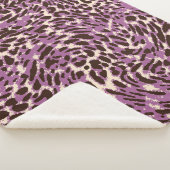 Leopardrucke, klassisches Tiermuster. Sherpadecke (3/4)