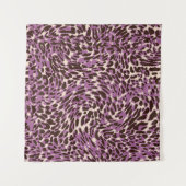 Leopardrucke, klassisches Tiermuster. Wandteppich (Vorderseite (Horizontal))