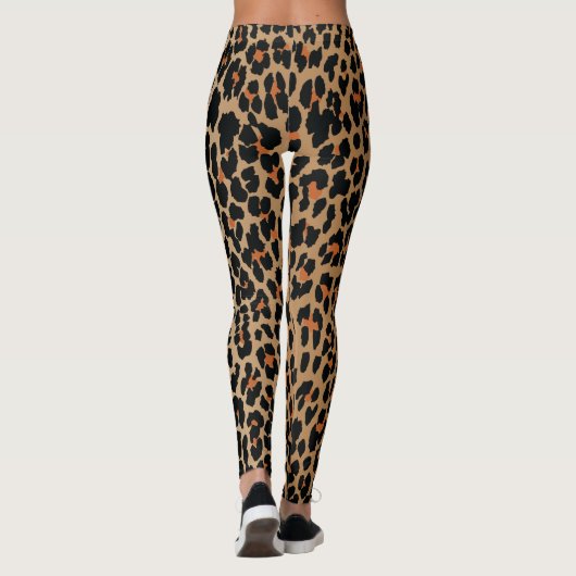 Leopardrucke Leggings (Rückseite)