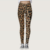 Leopardrucke Leggings (Vorderseite)