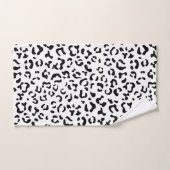 Leopardrucke, Leoparden, Schwarz und Weiß Badhandtuch Set (Handtuch)