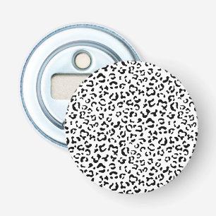 Leopardrucke, Leoparden, Schwarz und Weiß Flaschenöffner