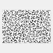 Leopardrucke, Leoparden, Schwarz und Weiß Geschenkpapier Set (Vorderseite 2)