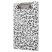 Leopardrucke, Leoparden, Schwarz und Weiß Klemmbrett (Links)
