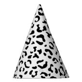 Leopardrucke, Leoparden, Schwarz und Weiß Partyhütchen (Rechts)